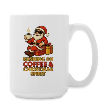 Santa Coffee Christmas Ghost - Large Mug 440 ml - white - Right