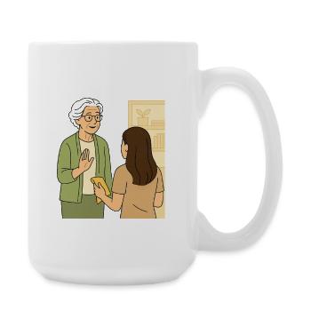Grandma Karin - Large Mug 440 ml - white - Right
