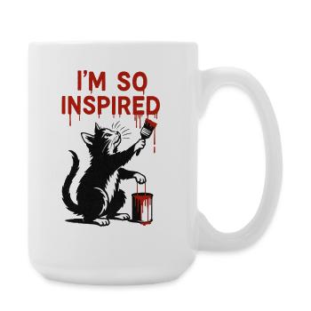 Conception inspirée de l’art du chat - Grande tasse 440 ml - blanc - Droite