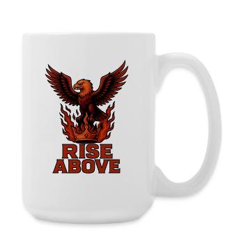 Rise Above – Strength and Glory - Large Mug 440 ml - white - Right