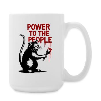 GraffitiCat Red Message - Large Mug 440 ml - white - Right