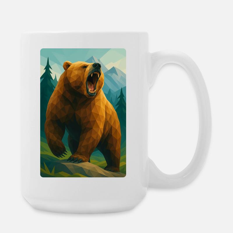 Polynature Grizzly - Large Mug 440 ml - white