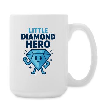 Kleiner Diamant Held - Große Tasse 440 ml - Weiß - Rechts