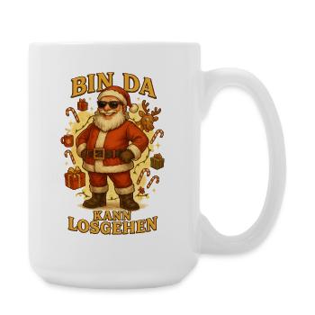 Bin Da Santa s’en va à la joie des Fêtes - Grande tasse 440 ml - blanc - Droite