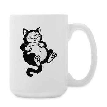 Lazy Cat | Lazy hangover - Large Mug 440 ml - white - Right
