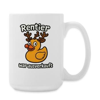 Reindeer was sold out - merry Christmas - Large Mug 440 ml - white - Right