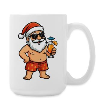 Strand-Santa Cocktail - Große Tasse 440 ml - Weiß - Rechts