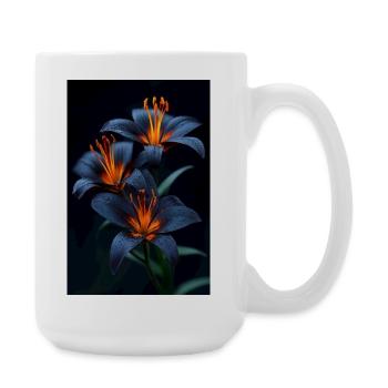 Midnight Lily Ember Glow - Large Mug 440 ml - white - Right