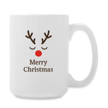 Renne Joyeux Noël - Grande tasse 440 ml - blanc - Droite