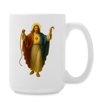 Purification du temple | Jésus dans le temple - Grande tasse 440 ml - blanc - Droite