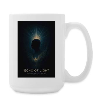 Echo of Light - Große Tasse 440 ml - Weiß - Rechts