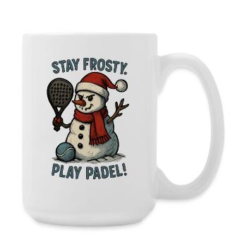 Frosty Snowman Padel Fun - Grande tasse 440 ml - blanc - Droite