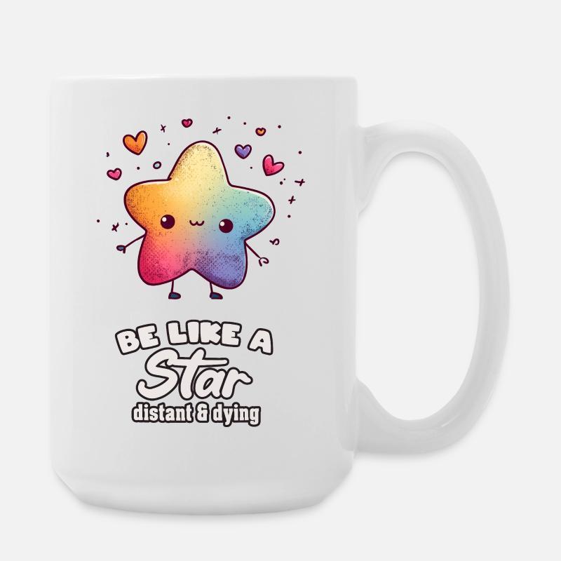 Be Like a Star - Large Mug 440 ml - white