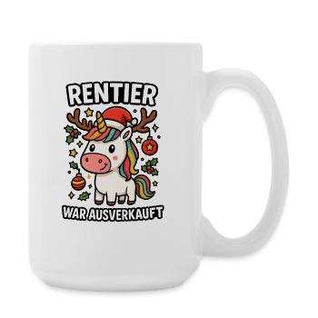 Reindeer was sold out unicorn - Large Mug 440 ml - white - Right