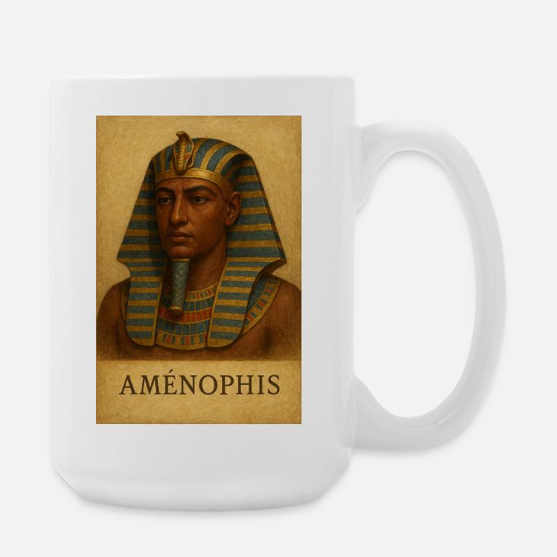 Ägyptisches Amenophis-Erbe - Große Tasse 440 ml - Weiß