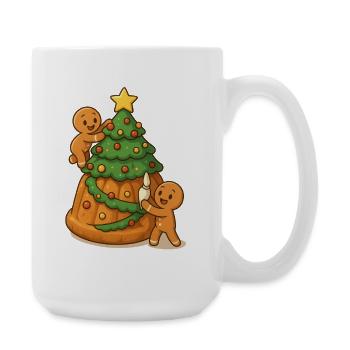 Gingerbread men mannele alsace kougelhopf - Large Mug 440 ml - white - Right