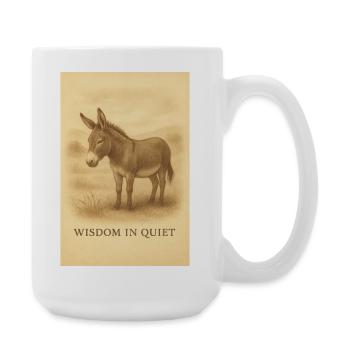 La sagesse de l’âne au repos - Grande tasse 440 ml - blanc - Droite