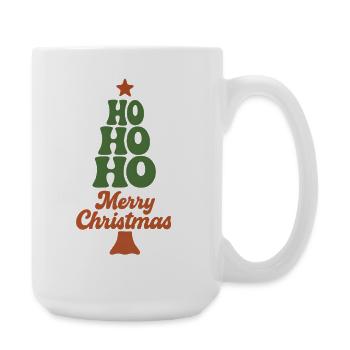 Ho Ho Ho Christmas Tree - Large Mug 440 ml - white - Right