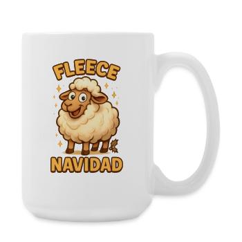 Fleece Navidad Schaf - Große Tasse 440 ml - Weiß - Rechts