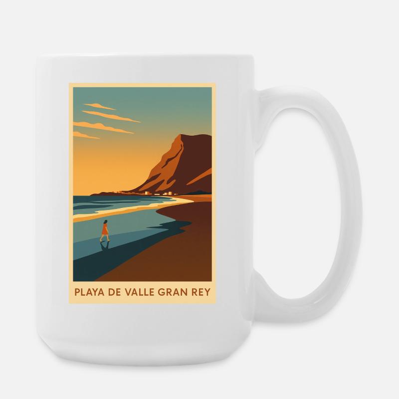 Valle Gran Rey auf La Gomera - Große Tasse 440 ml - Weiß