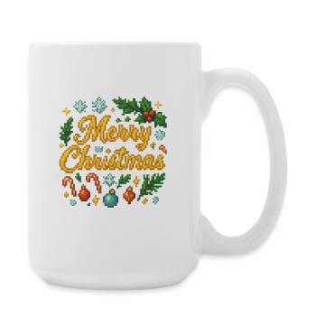 Merry Christmas Retro Gaming - Große Tasse 440 ml - Weiß - Rechts