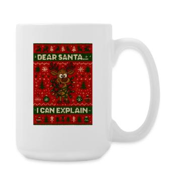 Noël moche Weihnachten - Grande tasse 440 ml - blanc - Droite