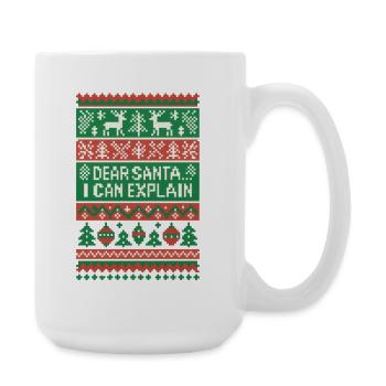 Vilain Noël Weihnachten Santa - Grande tasse 440 ml - blanc - Droite
