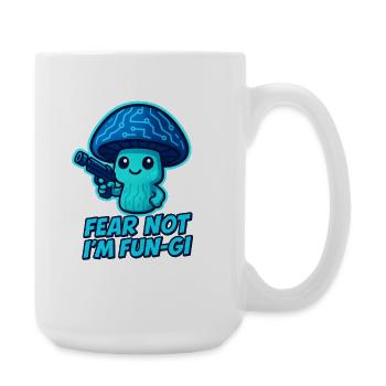 Fungi Robo Pilz - Große Tasse 440 ml - Weiß - Rechts