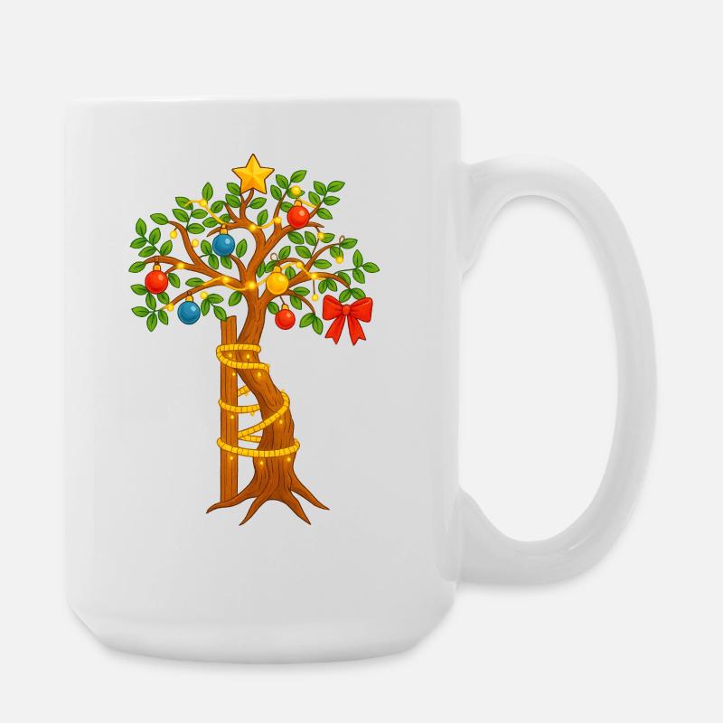 Bäumchen von Andry in weihnachtlich - Große Tasse 440 ml - Weiß