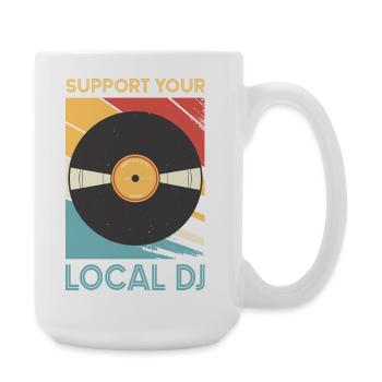 DJ Outfit Gifts - Large Mug 440 ml - white - Right