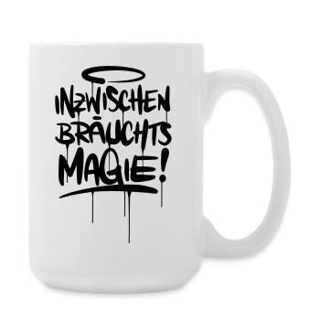 Magie Spruch Humor - Große Tasse 440 ml - Weiß - Rechts
