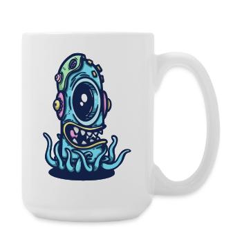 Monster Aquatic Helmet - Large Mug 440 ml - white - Right