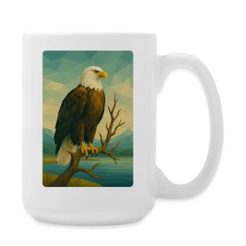 Polynature Bald Eagle - Large Mug 440 ml - white - Right