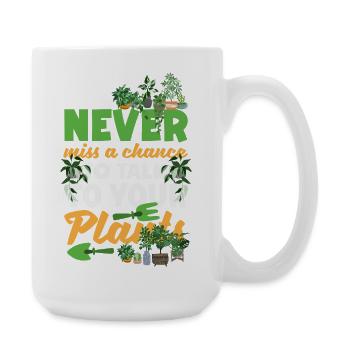 Garten- Und Pflanzenliebhaber Geschenke - Große Tasse 440 ml - Weiß - Rechts