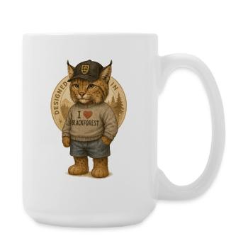 Lynx I Love Blackforest - Large Mug 440 ml - white - Right