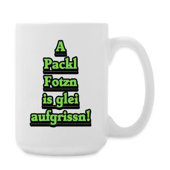 Narration néon dans un style rétro - Grande tasse 440 ml - blanc - Droite