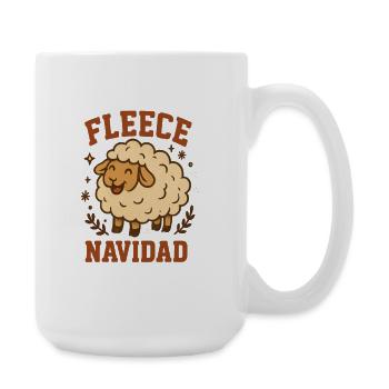Fleece Navidad Schäfchen - Große Tasse 440 ml - Weiß - Rechts