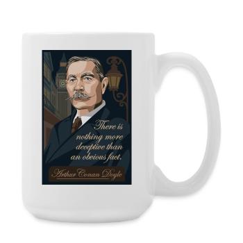 Arthur Conan Doyle - Grande tasse 440 ml - blanc - Droite