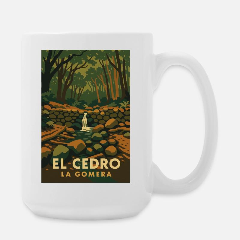 Cedro La Gomera - Large Mug 440 ml - white
