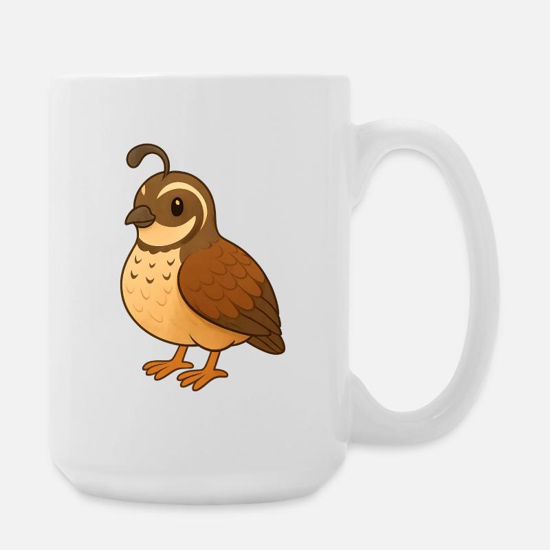 Wachtel - Große Tasse 440 ml - Weiß