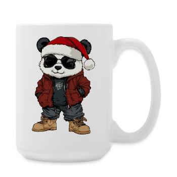 Panda Noël Hiver - Grande tasse 440 ml - blanc - Droite