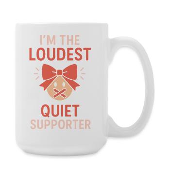 Cheer Mom Club Geschenk - Große Tasse 440 ml - Weiß - Rechts
