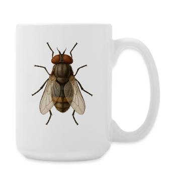 Hyperreal Fly Anatomy Tee - Large Mug 440 ml - white - Right