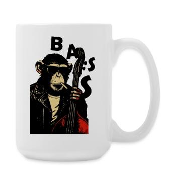 Monkey Bass Rebel - Large Mug 440 ml - white - Right