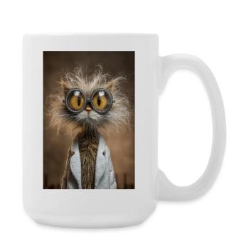 Scientifique des chats steampunk - Grande tasse 440 ml - blanc - Droite