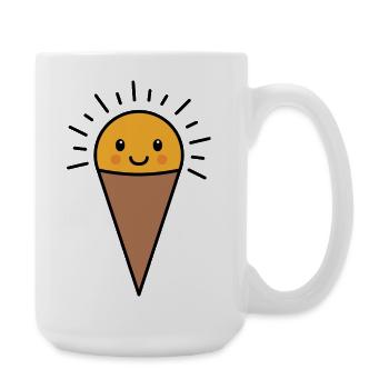 Kawaii Vanille Eis - Große Tasse 440 ml - Weiß - Rechts