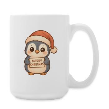 Salutations de Noël du Pingouin des Neiges - Grande tasse 440 ml - blanc - Droite