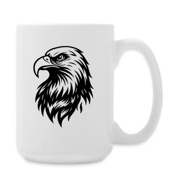 Imperial Eagle Line Style - Large Mug 440 ml - white - Right