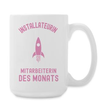 Best Plumber Employee of the Month - Large Mug 440 ml - white - Right