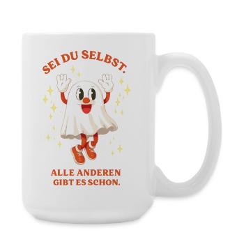 Be Yourself Glittering Ghost - Large Mug 440 ml - white - Right